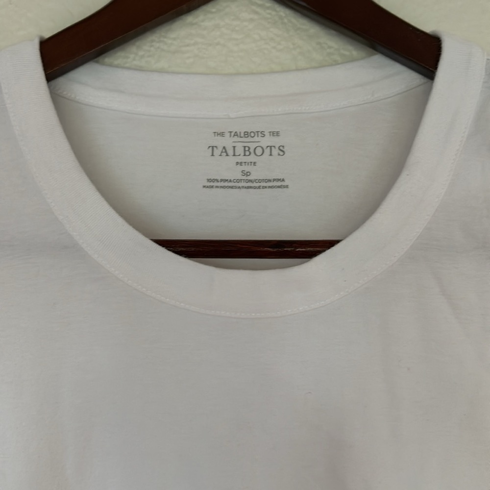 The Talbots tee petite small Pima cotton - Picture 2 of 6